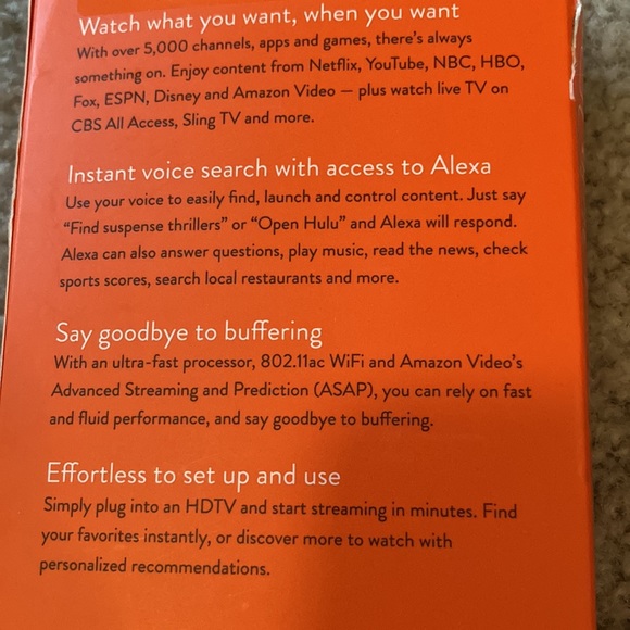 Amazon Fire TV Stick with Voice Remote 2nd Gen NIB - Picture 3 of 3